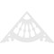 Ekena Millwork Pitch Wagon Wheel Architectural Grade PVC Gable Pediment, 60"W x 35"H x 1"P (14/12) GPP060X035X100WAG - alternate 5
